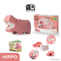 ราคา HALFTOYS ฮาล์ฟทอยส์ Half Animal Hippo Story Book ของเล่นเสริมพัฒนาการเด็ก 3 ขวบขึ้นไป (18164086520)
