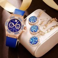 ราคา นาฬิกาควอตซ์แฟชั่นสำหรับผู้หญิงนาฬิกาผู้หญิงหน้าปัดสีน้ำเงินดีไซน์หรูนาฬิกาข้อมือผู้หญิงเรียบง่าย montre Femme (21170365006)