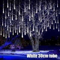 ราคา รายา2023 ไฟฝนดาวตก LED ไฟสนามพลังแสงอาทิตย์ฝนหยดเทพนิยายสำหรับตกแต่งสวนในร่มไฟประดับต้นไม้ม่านกันน้ำกลางแจ้งสายไฟประดับนางฟ้า (18150304007)