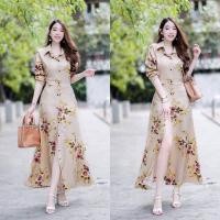 ราคา เดรสลายกราฟฟิกดอกใส่ไปเที่ยว ใส่ไปทะเล (20633667247)