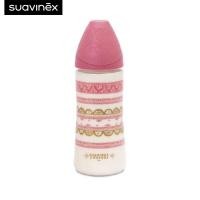ราคา Suavinex ขวดนม ลาย Couture รุ่น Premium PA Polyamide feeding bottle with round teat 360ml เหมาะสำหรับอายุ 12 24 เดือน (18707130231)