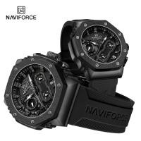 ราคา NAVIFORCE นาฬิกาข้อมือกันน้ำกีฬาลำลองนาฬิกาสำหรับสุภาพบุรุษและสุภาพสตรีสำหรับทุกเพศสายซิลิโคนโครโนกราฟนาฬิกาข้อมือวันที่เจิดจรัสแสดงแบรนด์ของแท้ (20946977509)