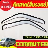 ราคา กันสาด กันสาดประตู คิ้ว 2ชิ้น รถตู้ ดำทึบ ใส่ได้ทั้ง หลังคาเตี้ย และ หลังคาสูง Commuter Hiace หัวจรวด 1992 2004 คุณภาพ (20804538760)
