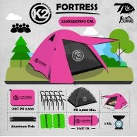 ราคา เต็นท์ K2 FORTRESS รุ่นใหม่ โครงอลูมิเนียม สำหรับ 4 5 คน กันน้ำได้ 100 (16210750417)