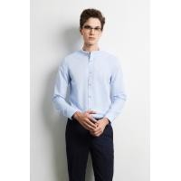 ราคา LTD เสื้อเชิ้ตคอปกทรงจีน ผู้ชาย สีน้ำเงินอ่อน Banded Collar Shirt 03487 (20820152047)