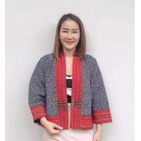 ราคา เสื้อผู้หญิง เสื้อคลุมพื้นเมืองแต่งขอบกะเหรี่ยง ชุดพื้นเมือง เสื้อชาวเขา เสือผ้าเมืองเหนือ (6164614598)