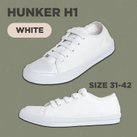 ราคา รองเท้าผ้าใบ Hunker รุ่น H1 สี ดำ ขาว น้ำตาล ไซส์ 31 43 พร้อมส่ง (19109374091)