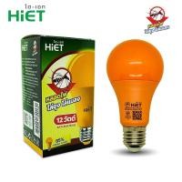 ราคา HIET หลอดไฟไล่ยุง ไล่แมลง LED Anti Bug Bulb ขนาด 12 วัตต์ แสงสีส้ม หลอดไฟไล่ยุงและแมลง ขั้ว E27 (21382141610)