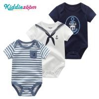 ราคา Kiddiezoom 3 ชิ้นทารกแรกเกิดเด็กทารกและเด็กผู้หญิงเสื้อผ้าเด็กทารก Romper แขนสั้น Jumpsuit ผ้าฝ้ายแท้ 0 12 เดือน (13065462743)
