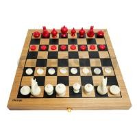 ราคา ชุดหมากรุกไทยไม้พับสกรีนดำ ตัวพลาสติกbermuda (17399998382)