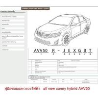 ราคา คู่มือซ่อมและวงจรไฟฟ้า Toyota All new Camry Hybrid AVV50 เมนูภาษาไทย เป็นไฟล์ข้อมูล ใส่ Flash Drive (21062022207)
