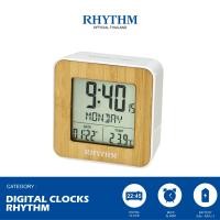 ราคา นาฬิกาตั้งโต๊ะดิจิตัล RHYTHM DIGITAL CLOCK ลายไม้สไตล์มินิมอล ตั้งปลุกได้ มีไฟ นาฬิกาตกแต่งห้อง (16245896153)
