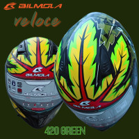 ราคา หมวกกันน็อคเต็มใบหุ้มคางBILmola VELOCE 2021 420 GREEN (21362021028)
