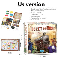 ราคา Ticket to ride Europe US เกรดอย่างดี กล่องแข็ง บอร์ดเกม รถไฟ ภาษาอังกฤษ (21286958887)