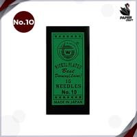ราคา เข็มเย็บผ้า เข็มสอย เข็มเนา ห่อสีเขียว เบอร์ 7 12 15 เล่ม ห่อ (19341696641)