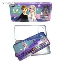ราคา ชุดเซ็ตกล่องดินสอเหล็ก พร้อมเครื่องเขียน การ์ตูนลายลิขสิทธิ์ Stationary pencil box set Licensed Cartoon (20214818077)