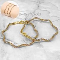 ราคา กำไลข้อมือเงินแท้ 92 5 3 กษัตริย์ 3 เกลียว (19760135421)