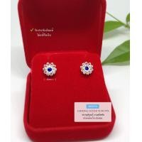 ราคา ต่างหูเงินแท้ งานสุโขทัยแท้ ฉลุลายดอกไม้ งานทำมือโดยช่างสุโขทัย หน้ากว้าง 8 mm เรือนเงินแท้ (19216102069)