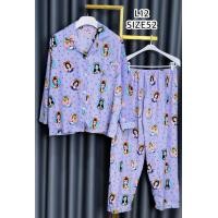 ราคา ชุดนอนไหมอิตาลี Y สาวอวบ อก52 แขนยาวขายาว (21358969690)