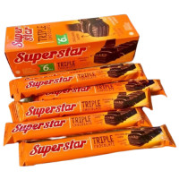 ราคา Superstar เวเฟอร์เคลือบช็อคโกแลต สอดไส้ช็อคโกแลตเข้มข้น (9678657823)