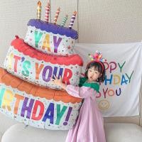 ราคา พร้อมส่ง ลูกโป่งฟอยล์ฮีเลียม ลาย Happy Birthday ขนาดใหญ่ สําหรับตกแต่งผนัง ปาร์ตี้วันเกิด (19441314862)