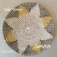 ราคา แจ่มจักสาน แผ่นรองจาน แผ่นสาน แผ่นรองจานสวยๆ แผ่นรองจานอาหาร แผ่นรองจานหวาย แผ่นรองจานข้าว (3519572546)