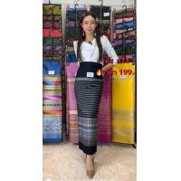 ราคา ผ้าถุง ทอลาย ผ้าไหมไทย ล้านนา ผ้าฝ้าย ผ้าไทย ผ้าไหม ทอลาย (17031530789)