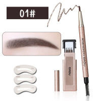 ราคา NOVO Fashion Brow Nature ดินสอเขียนคิ้วโนโวกันน้ำ แถมไส้ดินสอกับบล็อคคิ้ว 5146 (20751833698)