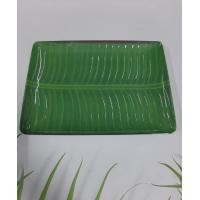 ราคา ถาด ถาดลายใบกล้วย ขนาด 10 นิ้ว ถาดลายใบตอง 1 ชิ้น ถาดสี่เหลี่ยมลายใบกล้วย ถาดเมลามีน (14369664022)
