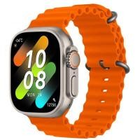 ราคา HK8PROMAX Smart Watch Wireless Charging Bluetooth 5 1 Waterproof IP68 Full Touch OLED Screen Smart Watch Wearfit APP (19512721437)