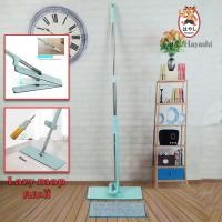 ราคา Banzai Lazy Mop ไม้ถูพื้นแบบรีดน้ำและฝุ่นผงในตัว พร้อมผ้า 2 ผืน ไม้ถูพื้นหัวแบน (415836044)