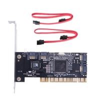 ราคา 4 Ports PCI SATA Raid Controller Internal Expansion Card with Two Sata Cables for Desktop PCSupport SATA Hard Drive (12395310100)