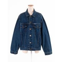 ราคา bugjo เสื้อคลุมjacket jeans ไหล่สโลปใส่แบบOversized Preloved (20731395060)