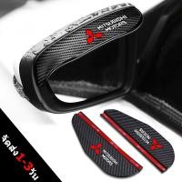 ราคา 1 คู่คาร์บอนไฟเบอร์ด้านหลังกระจกมองข้างฝนคิ้วกระจกมองข้าง Visor Guard สำหรับ Mitsubishi Xpander attrage mirage outlander pajero sport Triton (17060957101)
