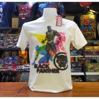 ราคา เสื้อยืดMarvel ลิขสิทธิ์แท้ลายBlackPanther สีขาว mvx 104 (18147243823)
