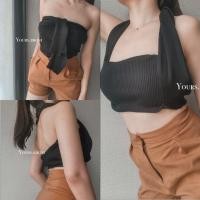 ราคา Yours bikini CB062 กระโปรงสั้น miniskirt แมทช์คู่บิกินี่ เสื้อเกาะอก (18961745370)