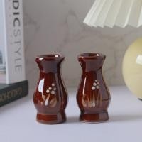 ราคา แพ็คคู่ 2 ชิ้น แจกันเซรามิคงานไทย แจกันสูงสามนิ้ว แจกันเล็ก แจกันทรงอ้วน แจกันหิ้งพระ แจกันเซรามิค แจกันดอกไม้ (17352844714)