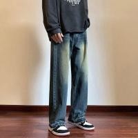 ราคา ASRV กางเกงยีนส์ชาย กางเกงขายาว ชาย กางเกงยีนส์ผู้ชาย jeans for men กางเกงยีนส์ฟอกวินเทจของผู้ชายกางเกงยีนส์ขาตรงทรงหลวมอเนกประสงค์แนวสตรีทกางเกงขาม้า (18091577225)