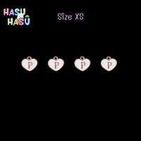 ราคา จี้ตัวอักษรภาษาอังกฤษรูปหัวใจขอบทอง (19473775683)