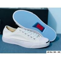 ราคา พร้อมส่ง รองเท้าผ้าใบ Converse Jack สีแดง Converse Jack สีแดงเลือดหมู Converse Jack สีเขียว งาน madne in indo พื้นสีฟ้าตรงปกแท้ 100 (18925925971)