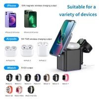ราคา ที่ชาร์จ4 in 1สถานีไร้สายแม่เหล็กโทรศัพท์มือถือชาร์จเร็วสำหรับ iPhone15 14 13 12 PRO MAX MINI iWatch airpods (21359142959)