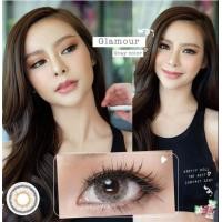 ราคา คอนแทคเลนส์ รุ่น Glamour เทา ตาล Gray Brown มีค่าสายตา 0 00 10 00 (17138162613)