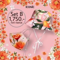 ราคา iCONiC PNK California Dream Special Sets B BAG HAT 5813 สีชมพู หมวกผ้าแคนวาส ทรง Bucket ตกแต่งสายเชือกผ้าเกรดพรีเมี่ยม Face Covering ผ้าไหมพิมพ์ลาย California Dream (3169996458)