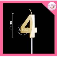 ราคา เทียนตัวเลข 0 9 สีทอง ขนาดสูง 4 8 cm เทียนวันเกิด เทียน Happy Birthday เทียนปักเค้ก พร้อมส่งจากกรุงเทพ (18445997248)