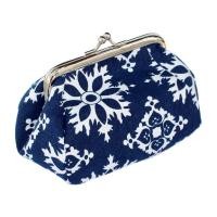 ราคา Flower Printed Canvas Wallet Card Holder Handbag Bag Coin Purse for women (16555823754)