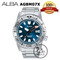 ราคา ALBA Quartz ของแท้ รุ่น AG8M01X AG8M05X AG8M07X AG8M09X นาฬิกาชาย ทรง MONSTER ขอบหมุนได้ พลายน้ำ ใช้ถ่าน ประกัน ALBA 1ปี (18993719656)