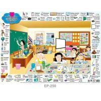 ราคา โปสเตอร์ เรียนรู้ศัพท์ภาษาอังกฤษ คำศัพท์เกี่ยวกับห้องเรียน Classroom EQ 250 โปสเตอร์กระดาษอาร์ตมัน สื่อการเรียนการสอน สื่อการเรียนรู้ (7153396505)