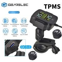 ราคา รถจักรยานยนต์ TPMS เครื่องวัดความดันลมยางแรงดันลมยางรถมอเตอร์ไซค์ระบบเตือนอุณหภูมิยางพร้อมที่ชาร์จ USB QC 3 0สำหรับแท็บเล็ตโทรได้ (21170645901)
