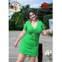 ราคา F08 ร้านนี้ส่งไว เดรสรูด อก 5สี ชุดเดรสสาวอวบ เสื้อผ้าสาวอวบ ชุดสาวอวบสวยๆ ชุดคนอ้วน เสื้อผ้าแฟชั่นสาวอวบ (15853686791)