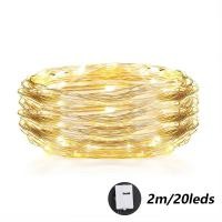 ราคา Free Shipping สายไฟกระพริบ LED 3 เมตร 2 เมตร 1 เมตร แบตเตอรี่ 3 ปุ่ม กันน้ํา สําหรับตกแต่งปาร์ตี้คริสต์มาส งานแต่งงาน ร้านอาหาร (21266457638)